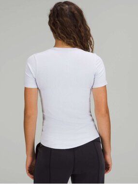 Lululemon Hold Tight Short-Sleeve Shirt W3FTBS (Blissful Blue) - Size 8